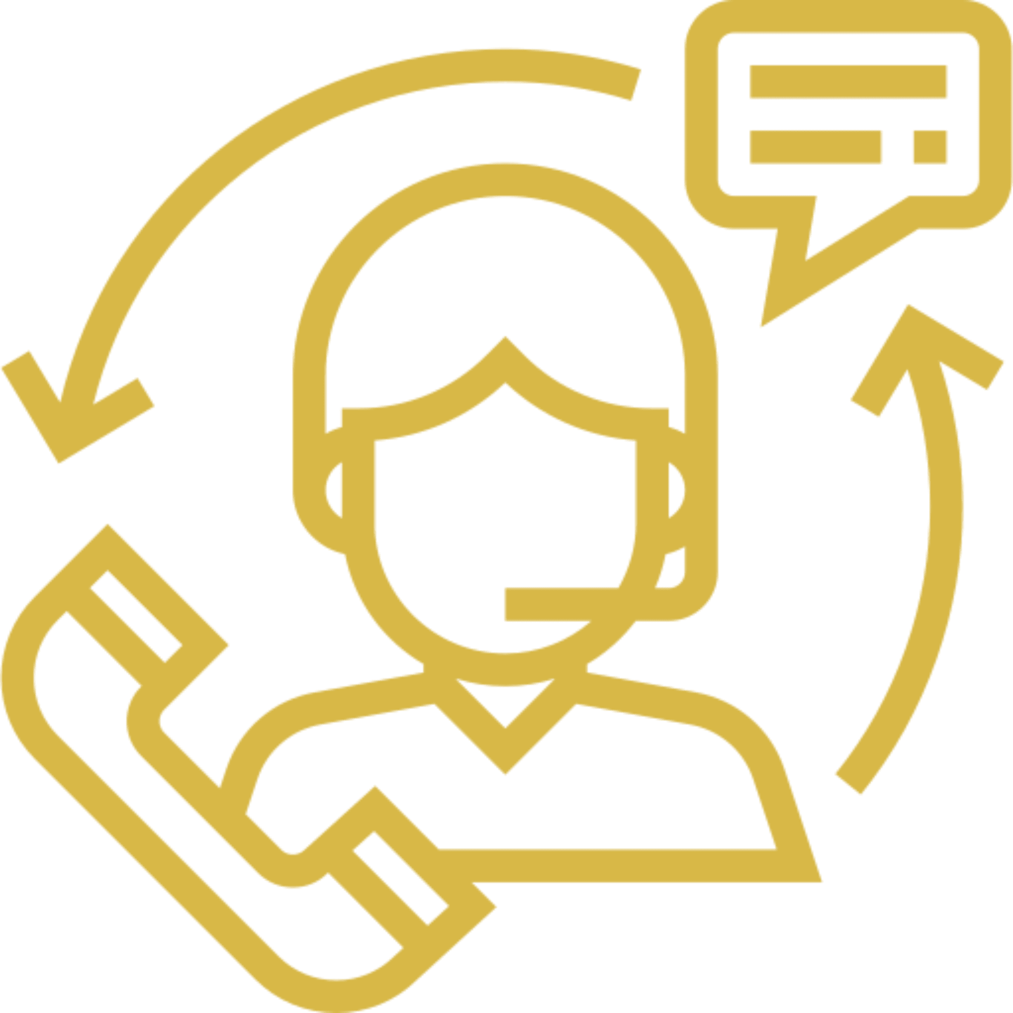 Customer support agent phone and chat icon